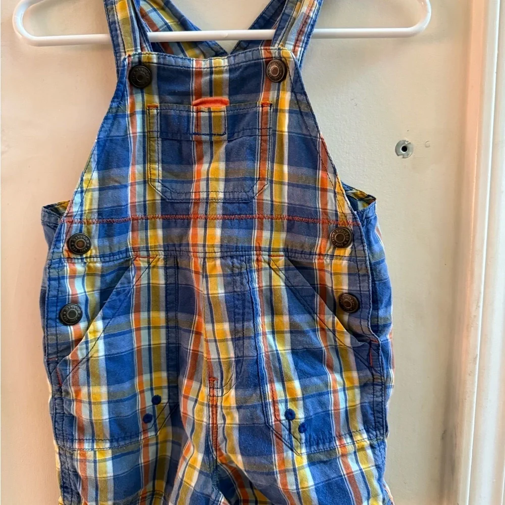 Baby Gap Plaid Shortalls